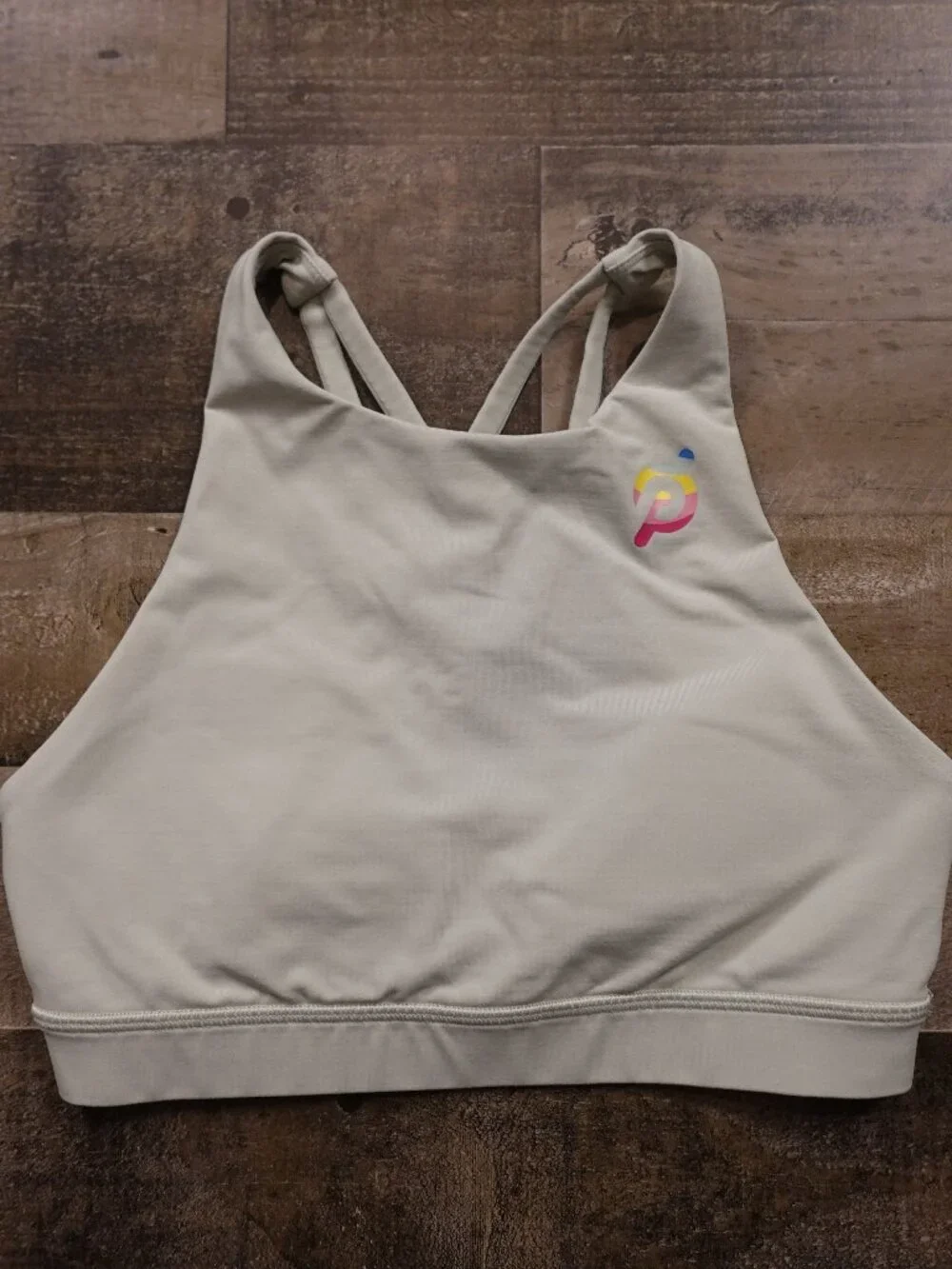 Lululemon Energy High Neck Bra Women's 6 Light Sage Cross Back Peloton